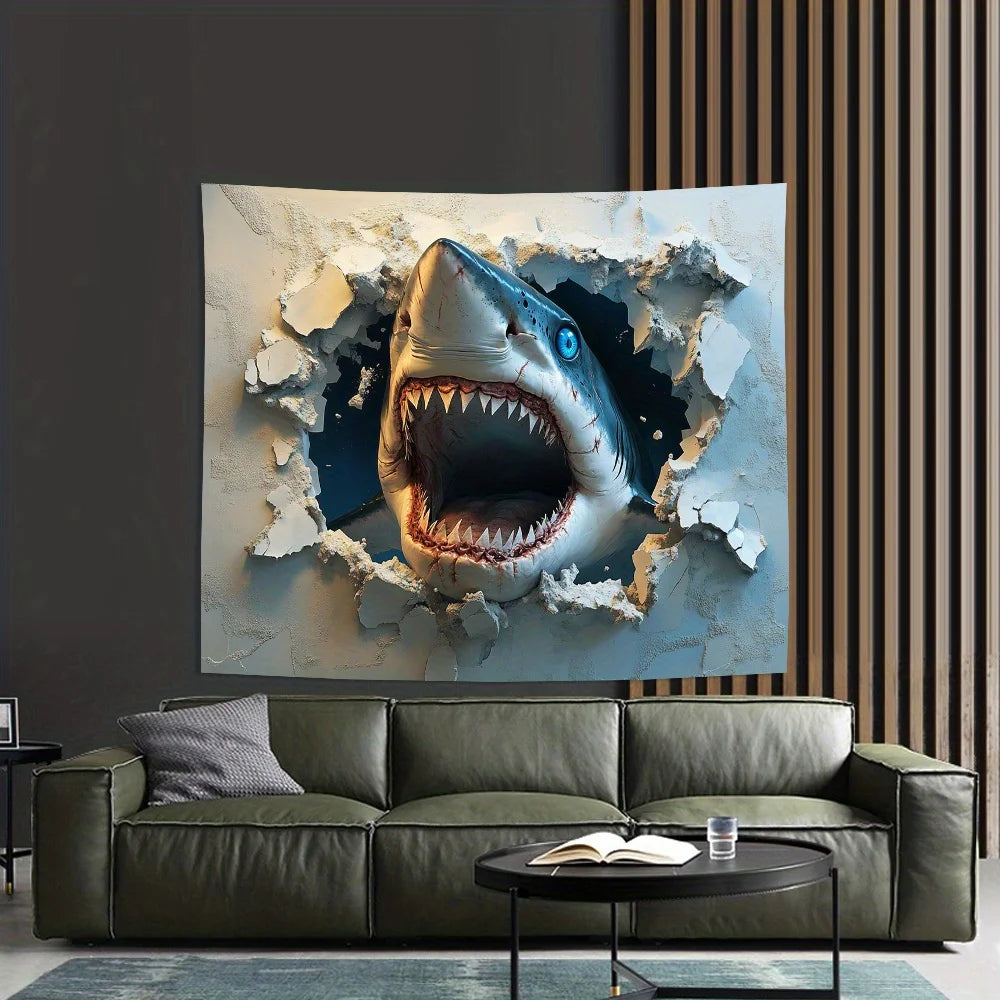 Tableau requin 3d