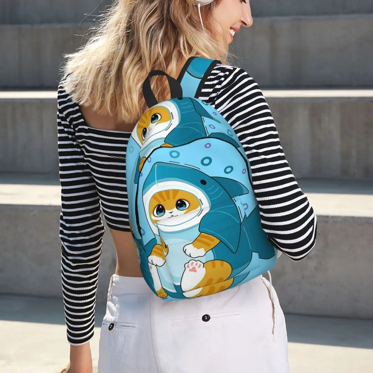 Sacs à dos chat requin