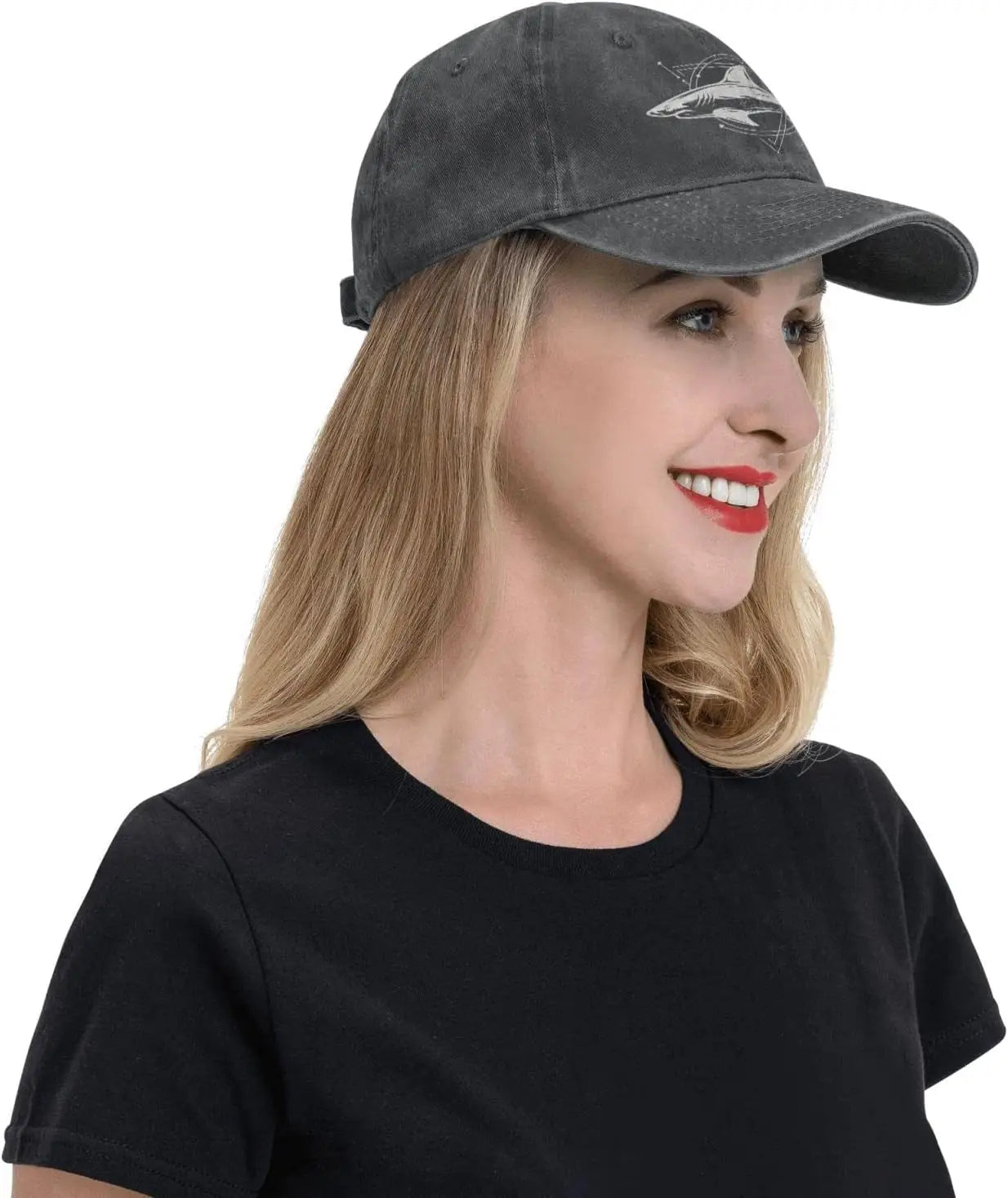 Casquette requin noir vintage