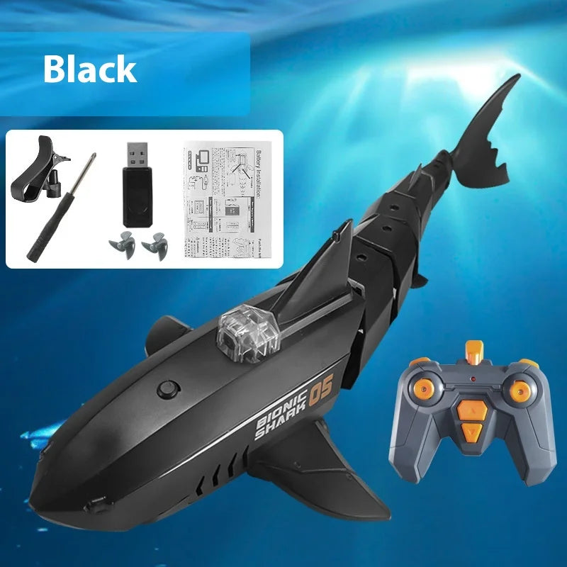 Requin télécommandé avec caméra — modèle rechargeable