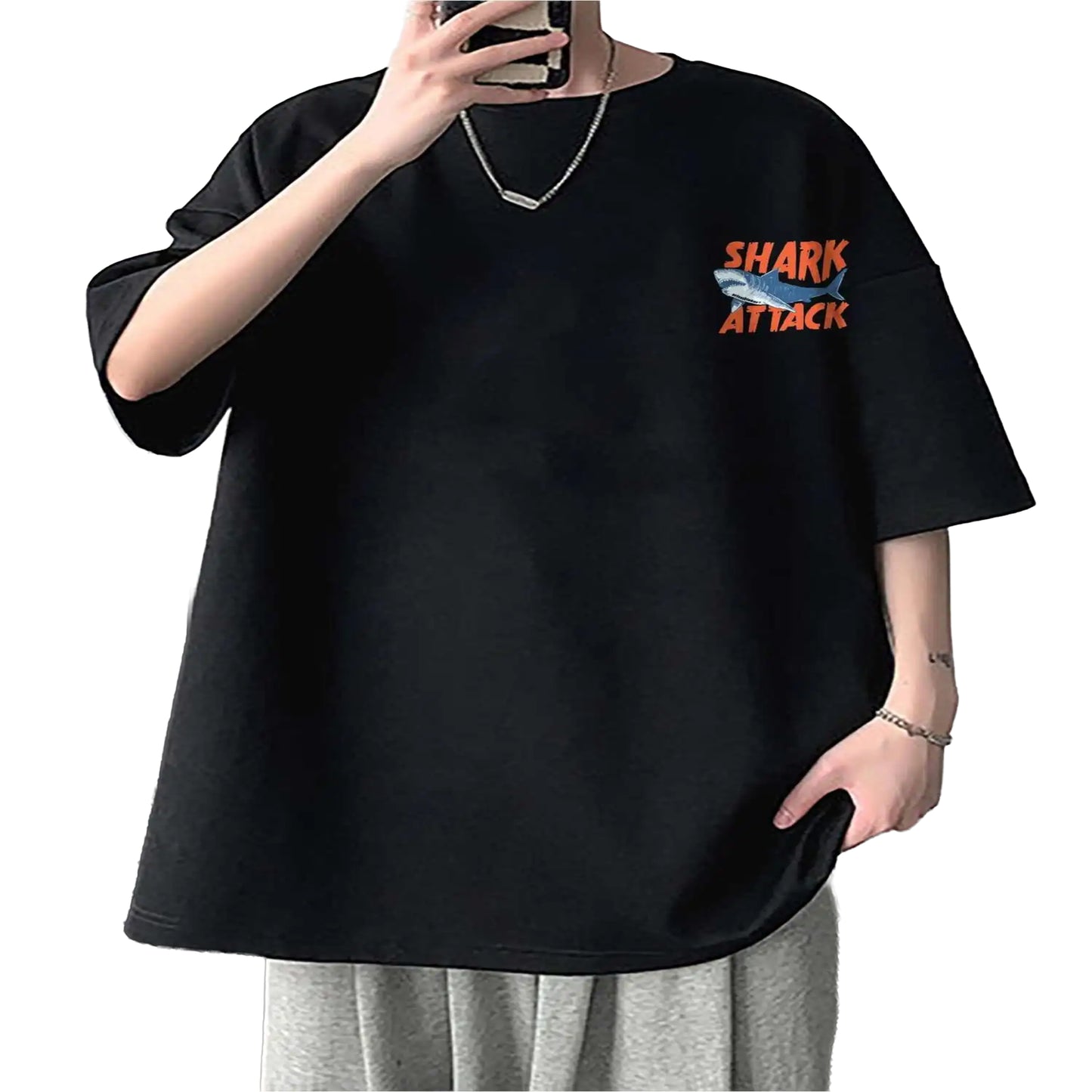 T shirt attaque de requin