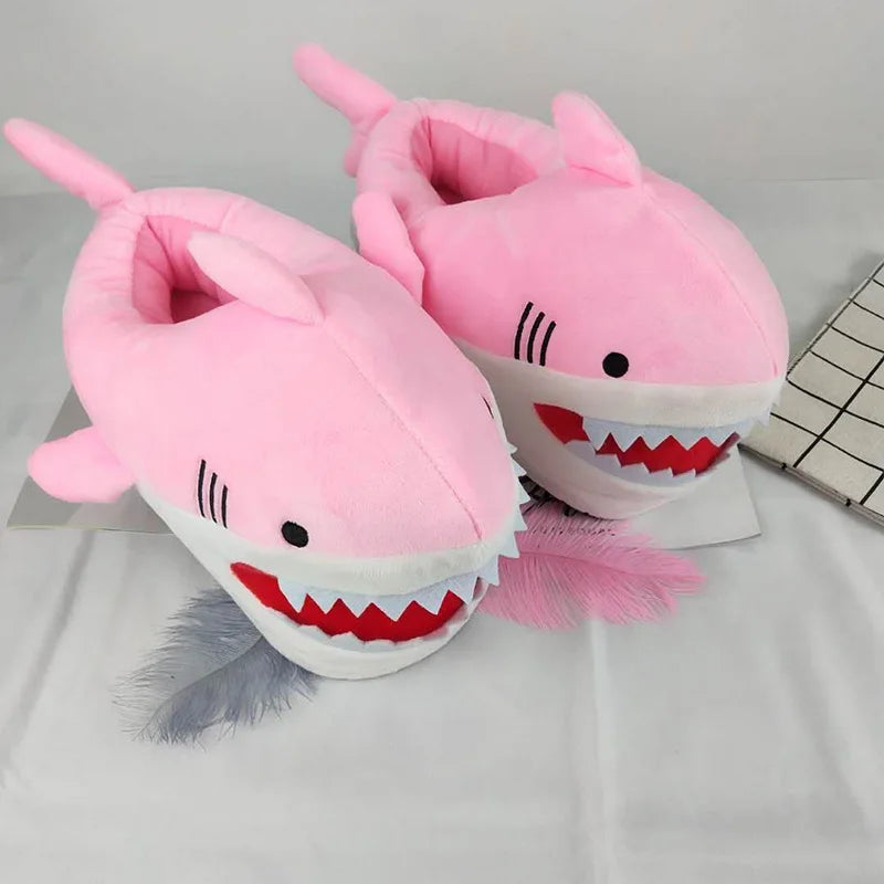Chausson peluche requin