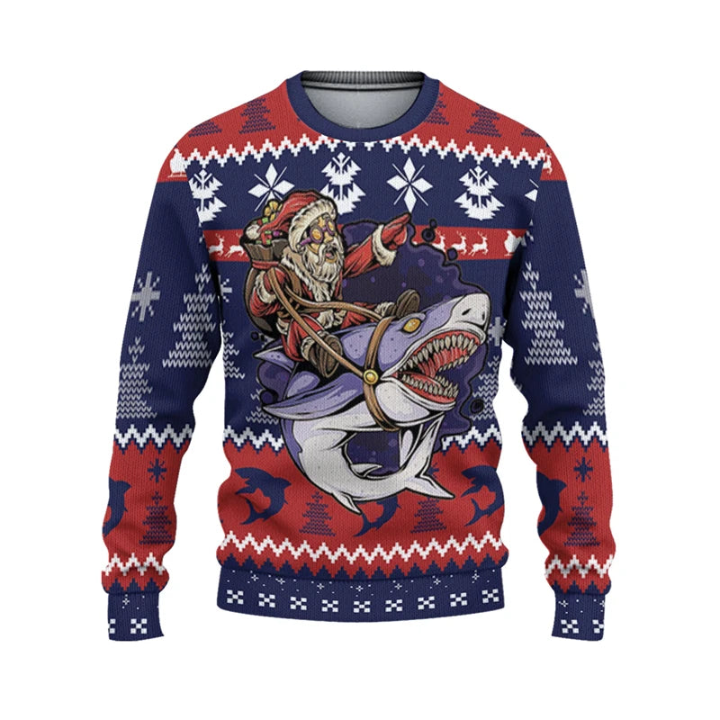Pull requin de noël