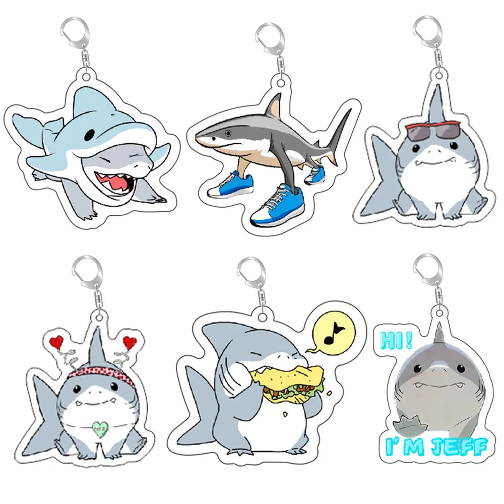 Porte-clés kawaii requin
