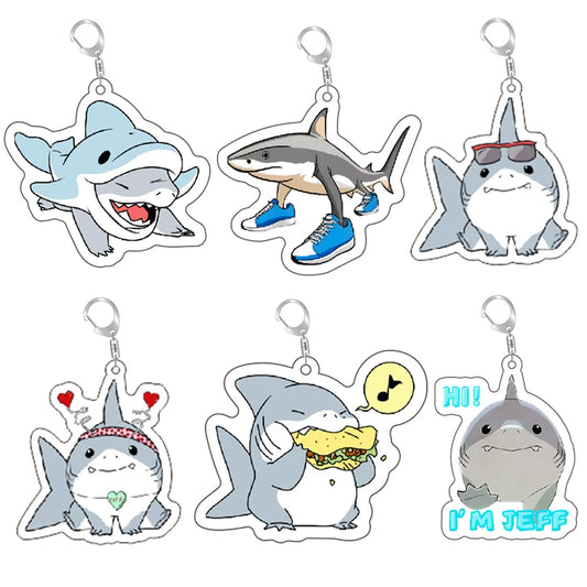 Porte-clés kawaii requin