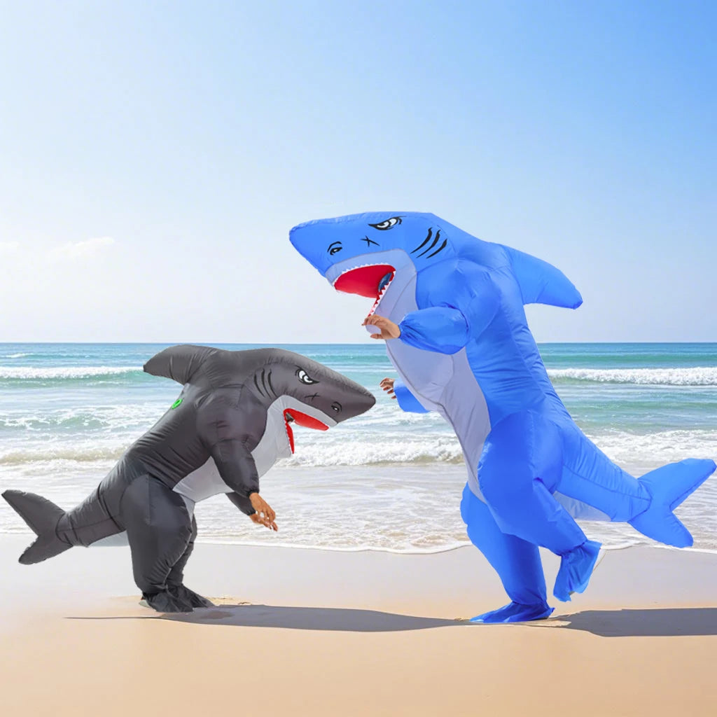 Deguisement requin gonflable adulte