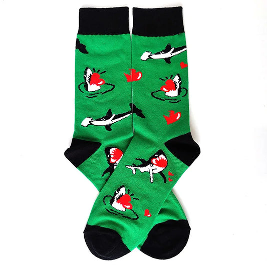 Chaussettes motifs requin
