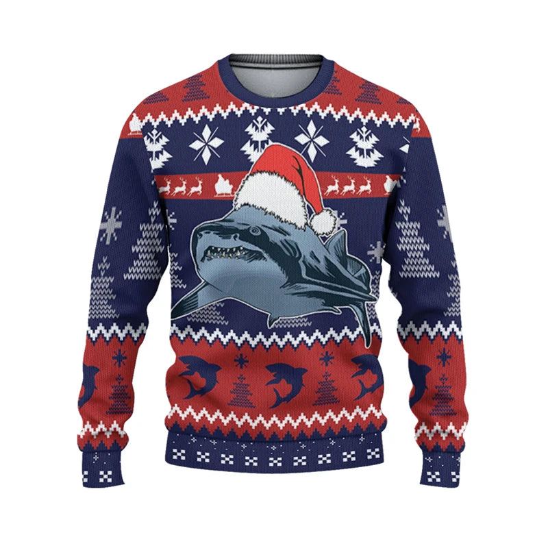 Pull requin de noël