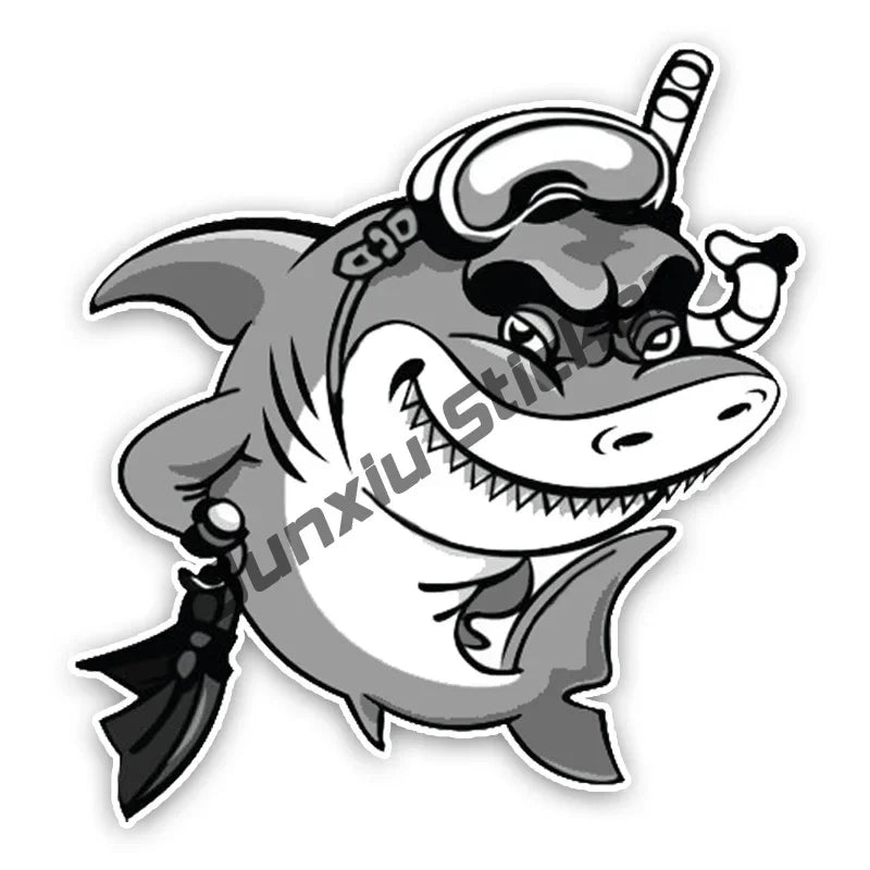 Stickers gaffiti requin