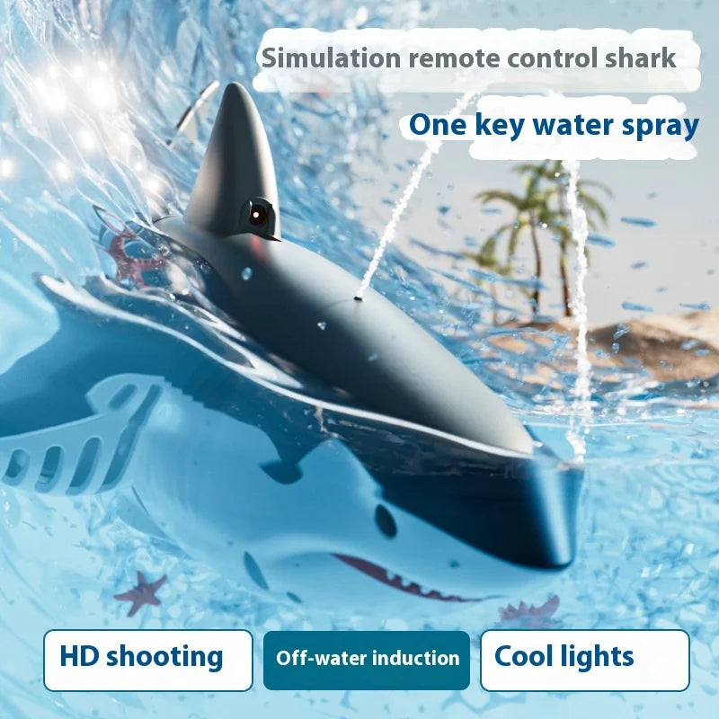 Requin télécommandé à jet d’eau avec caméra