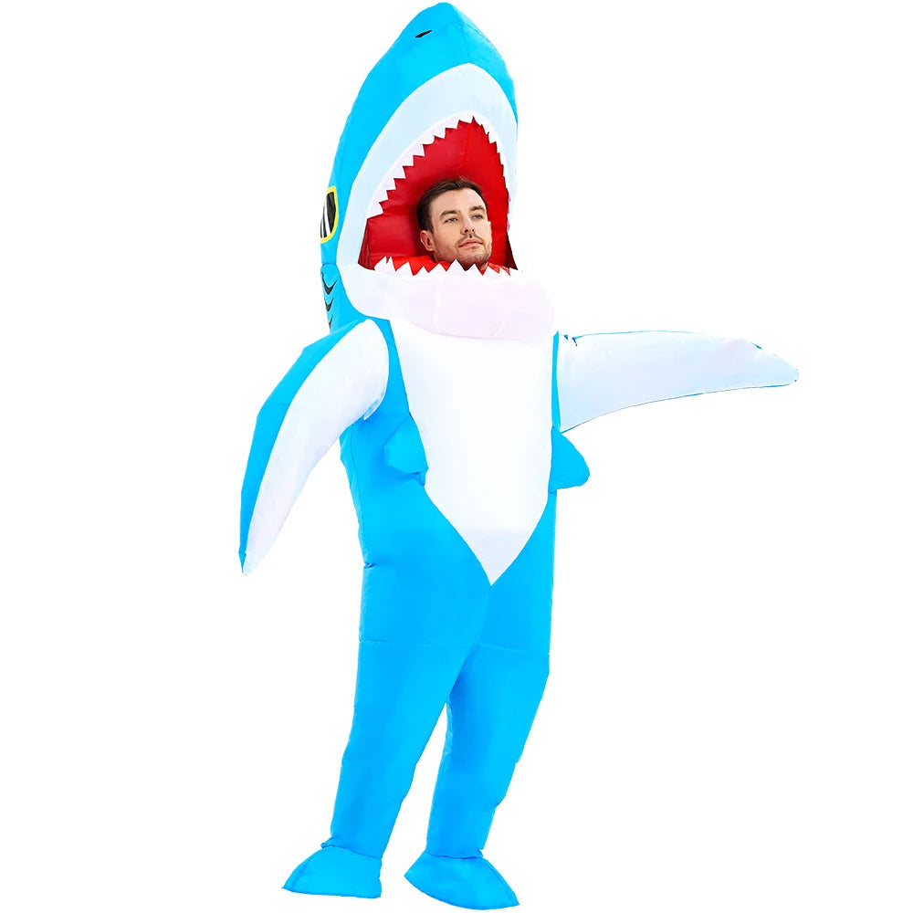 Deguisement gonflable bleu