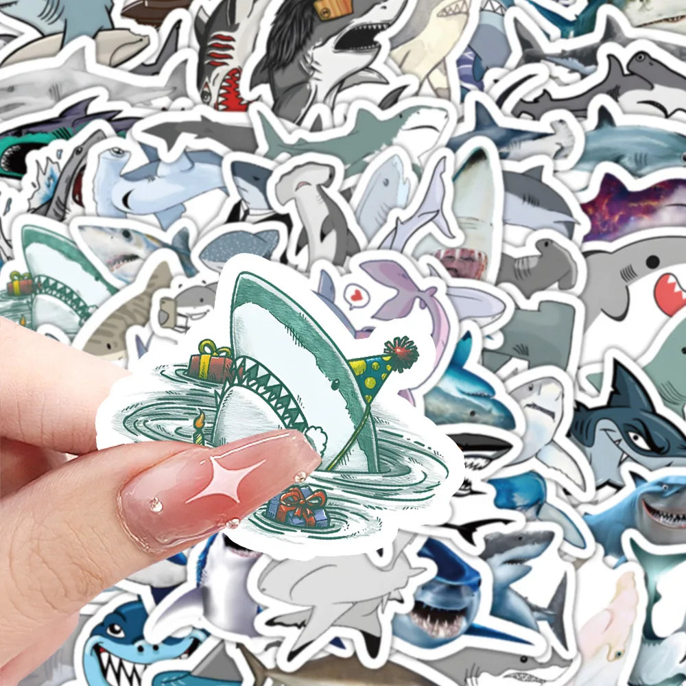 Stickers cartoon requin