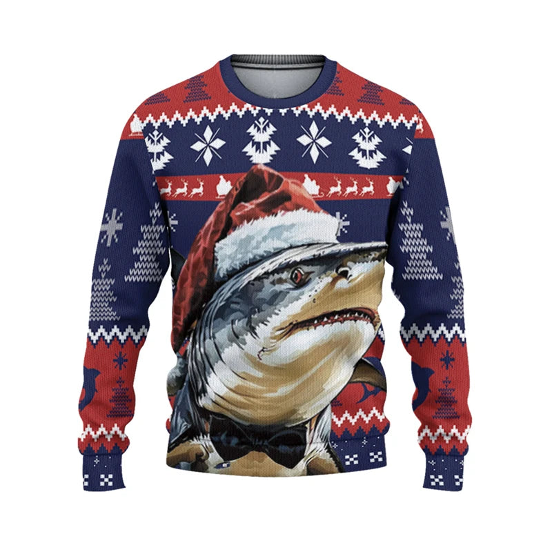 Pull requin de noël