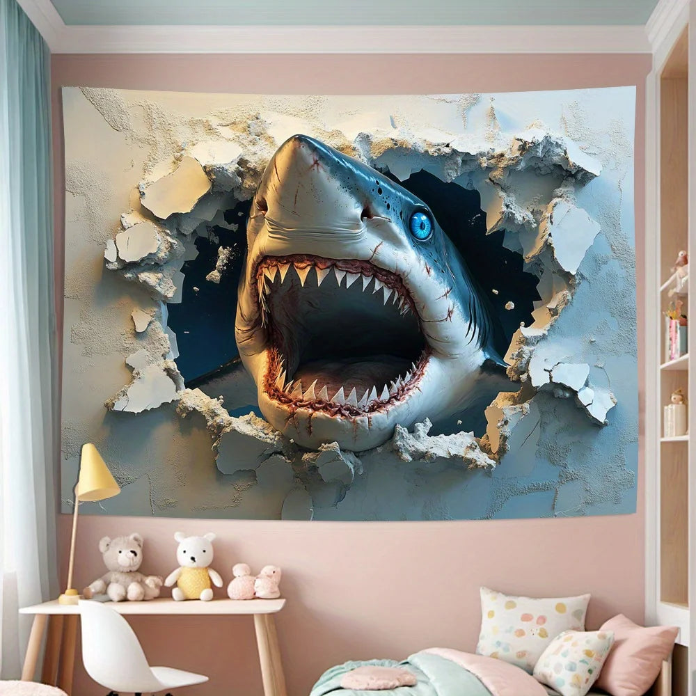 Tableau requin 3d