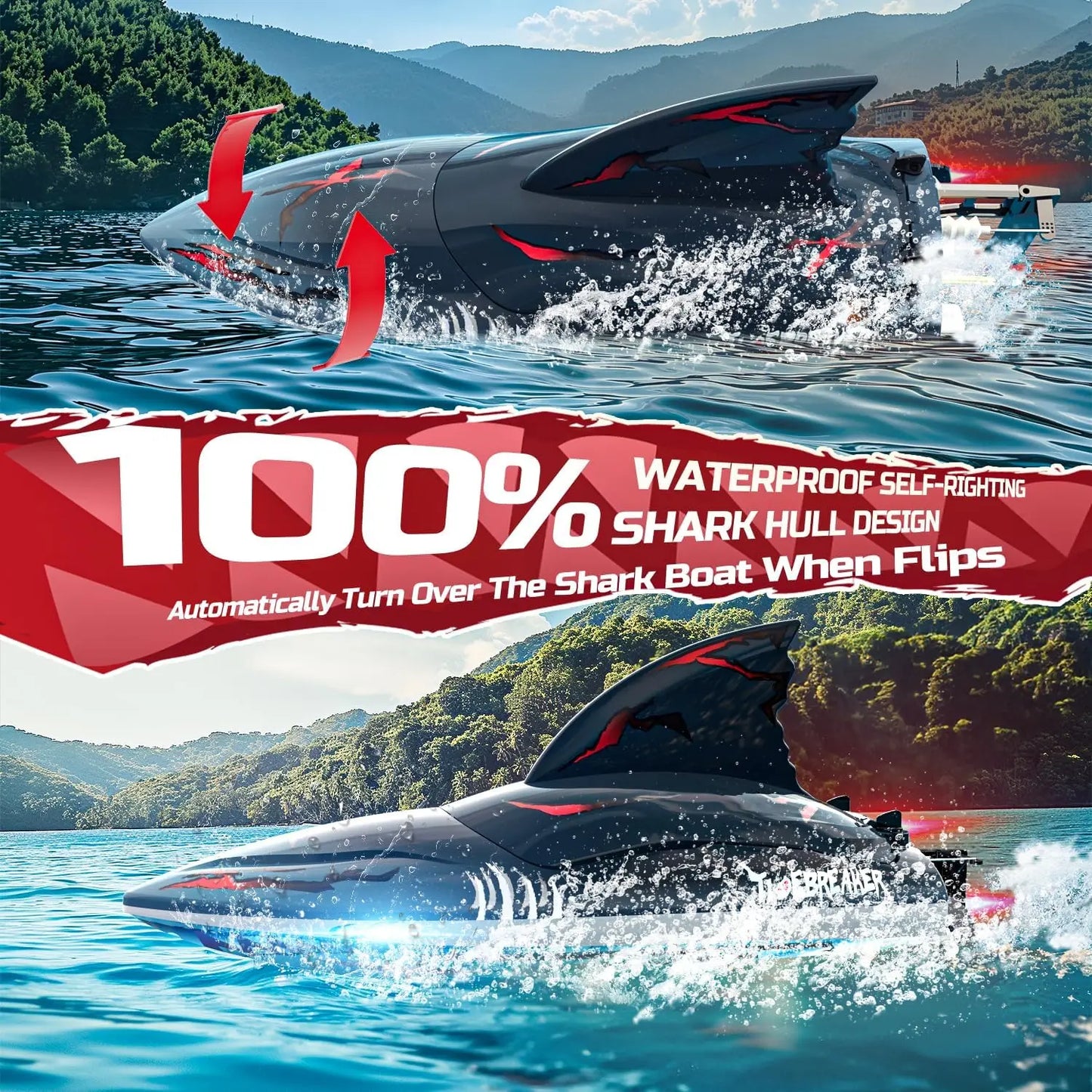 Bateau requin telecommandé