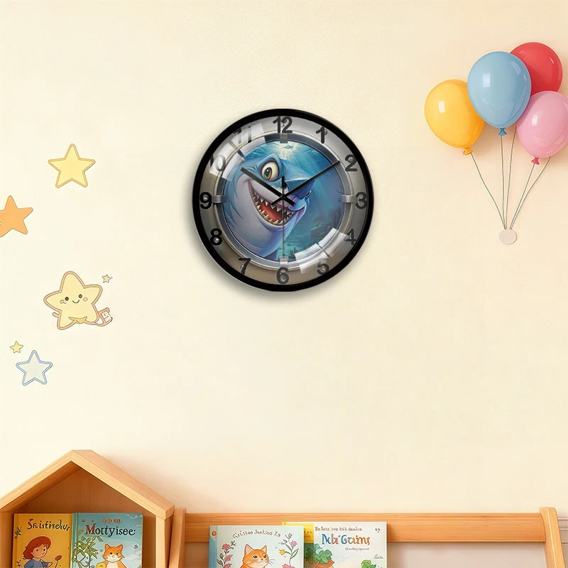 Horloge requin cartoon