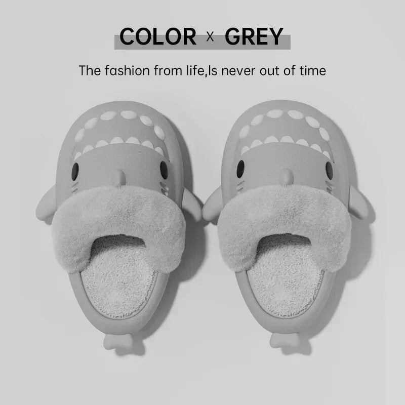 Chaussons requin doux