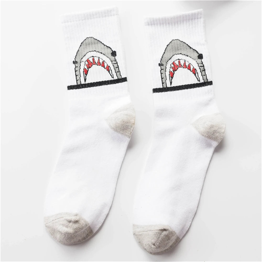Chaussettes logo requin