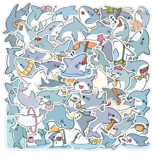 Stickers requin kawaii