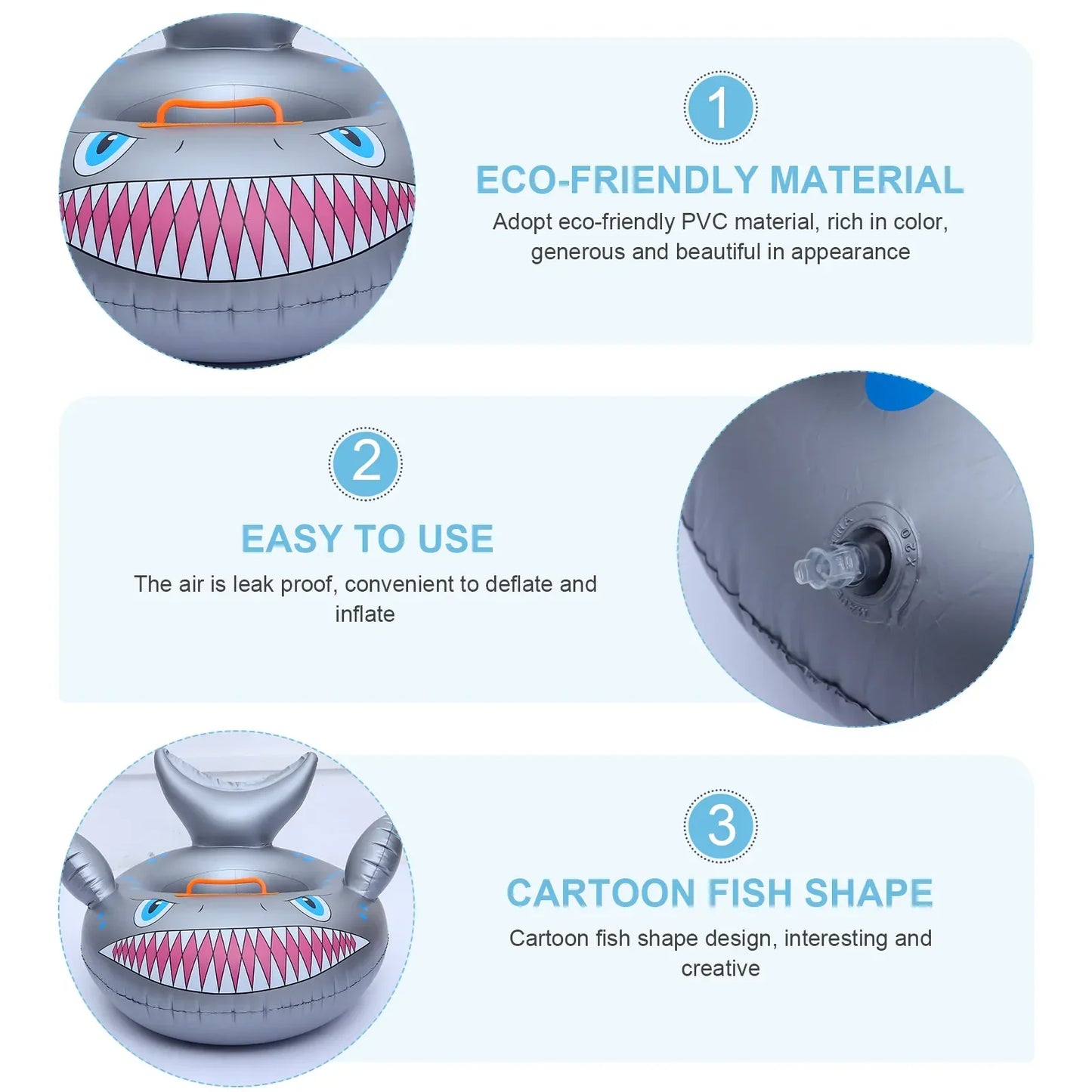 Bouée requin gonflable enfant