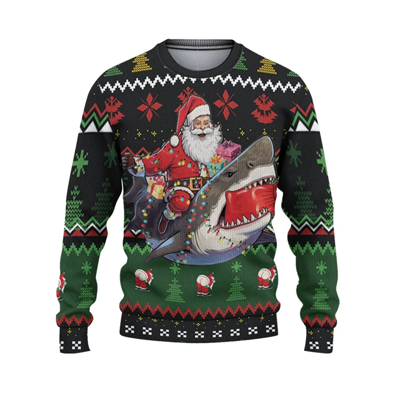 Pull requin de noël