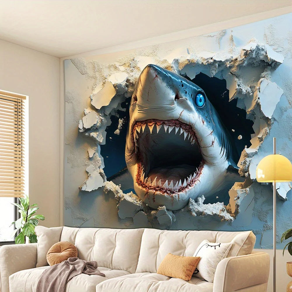 Tableau requin 3d