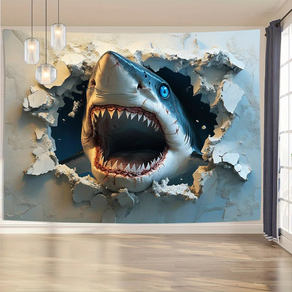 Tableau requin 3d