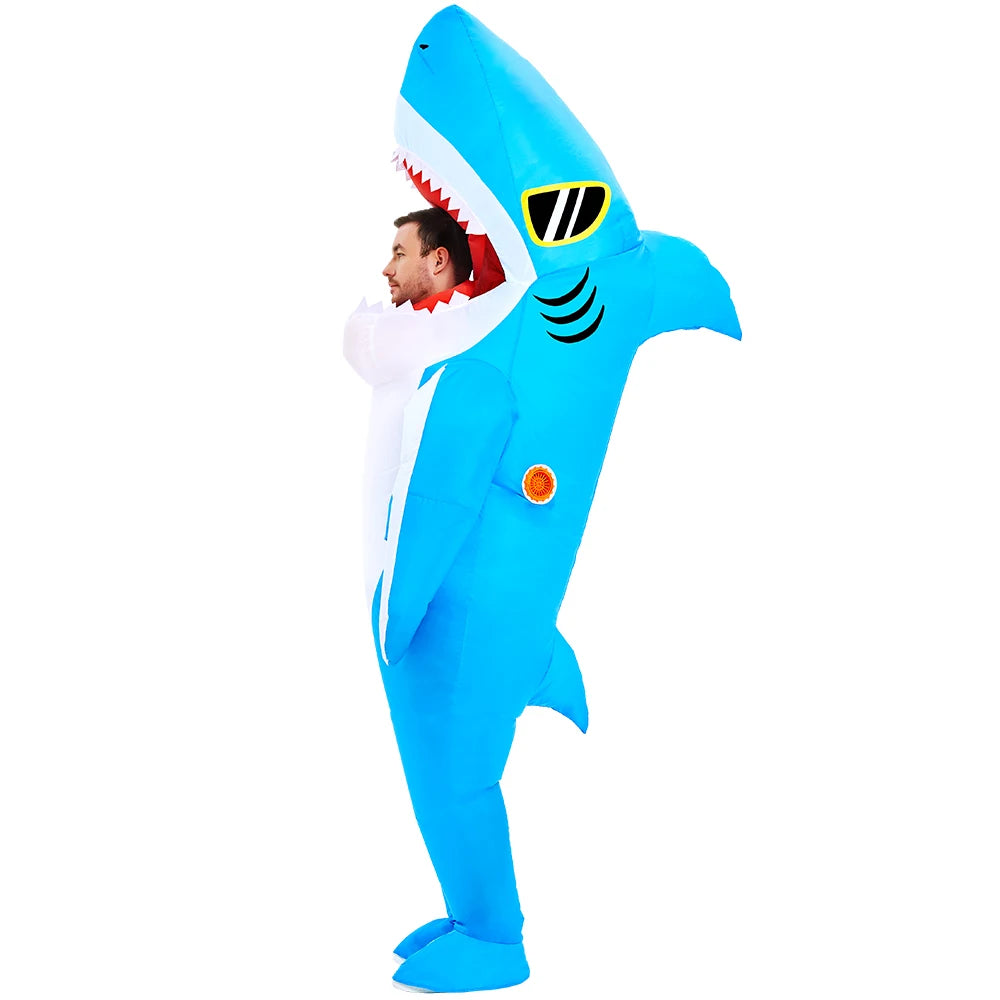 Deguisement gonflable bleu