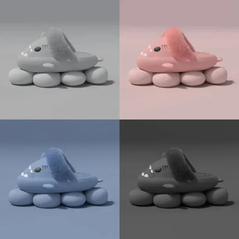 Chaussons requin doux