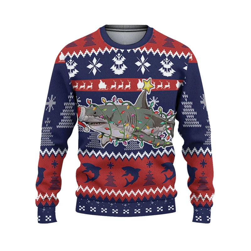 Pull requin de noël