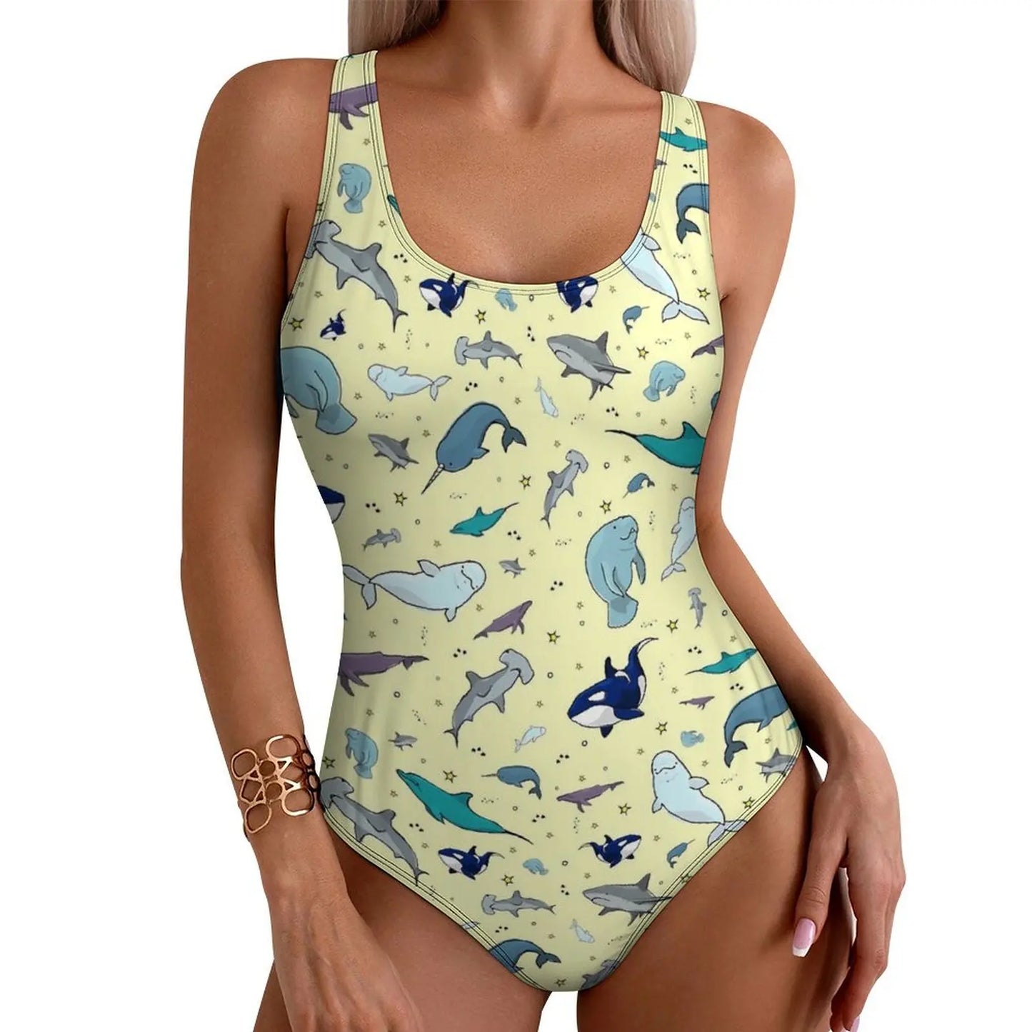 Maillot de bain 1 pièce femme imprimé coloré