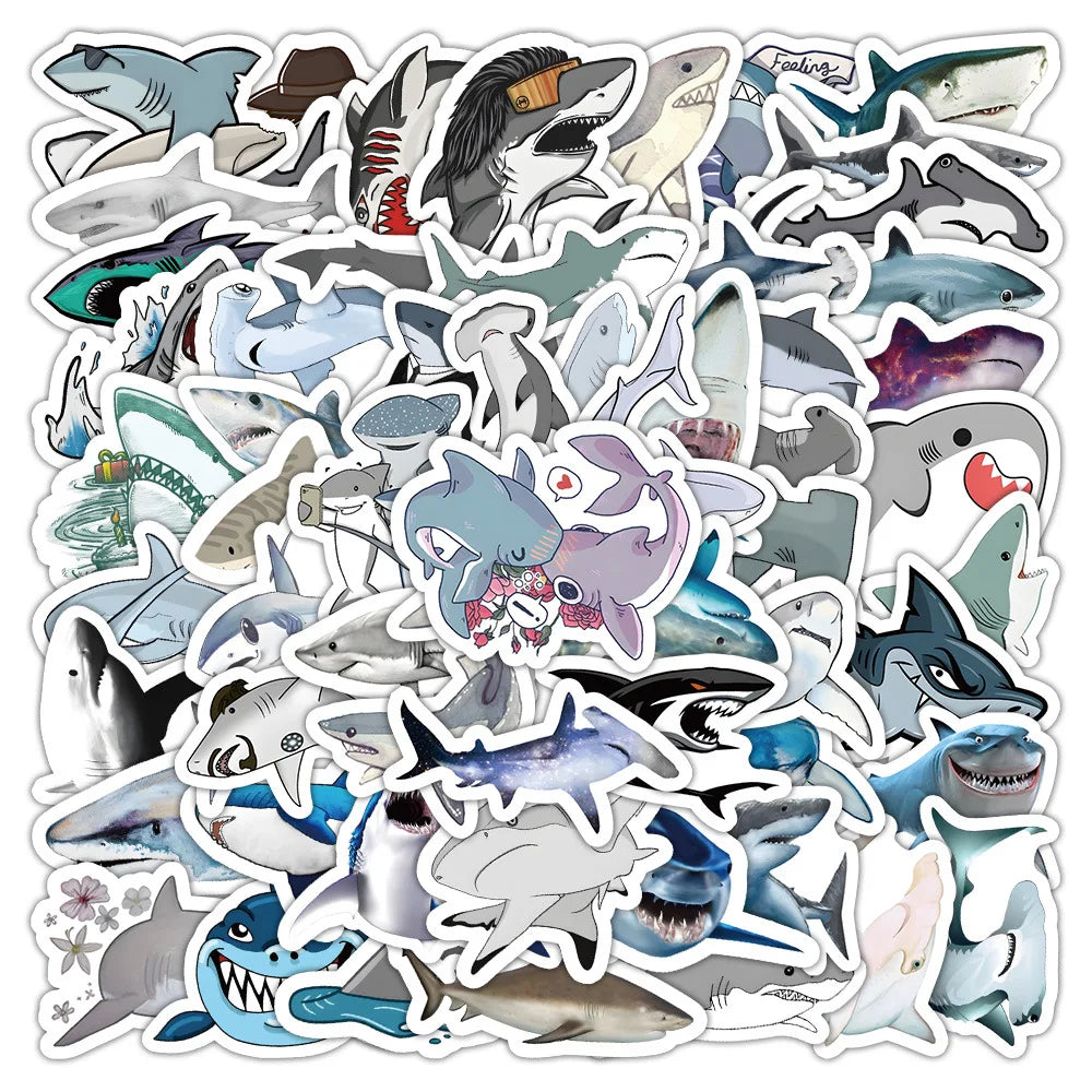 Stickers cartoon requin