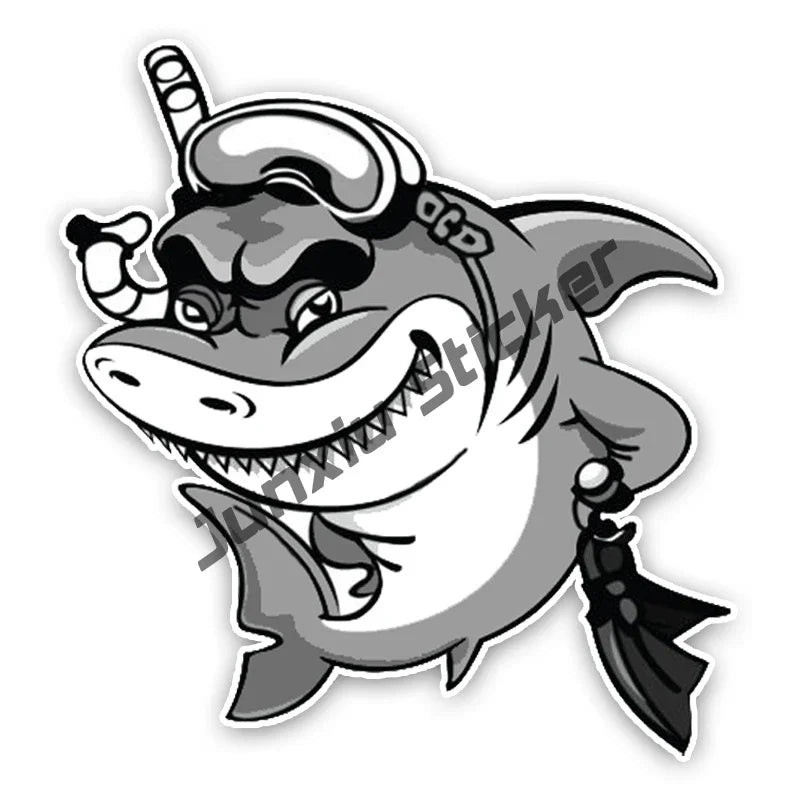 Stickers gaffiti requin