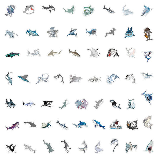 Stickers cartoon requin