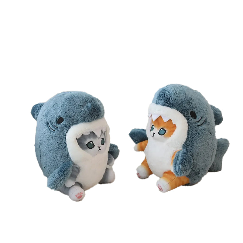 Peluche chat requin