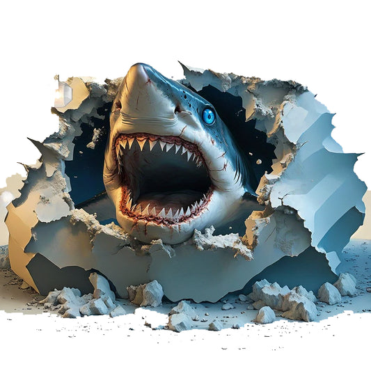Tableau requin 3d