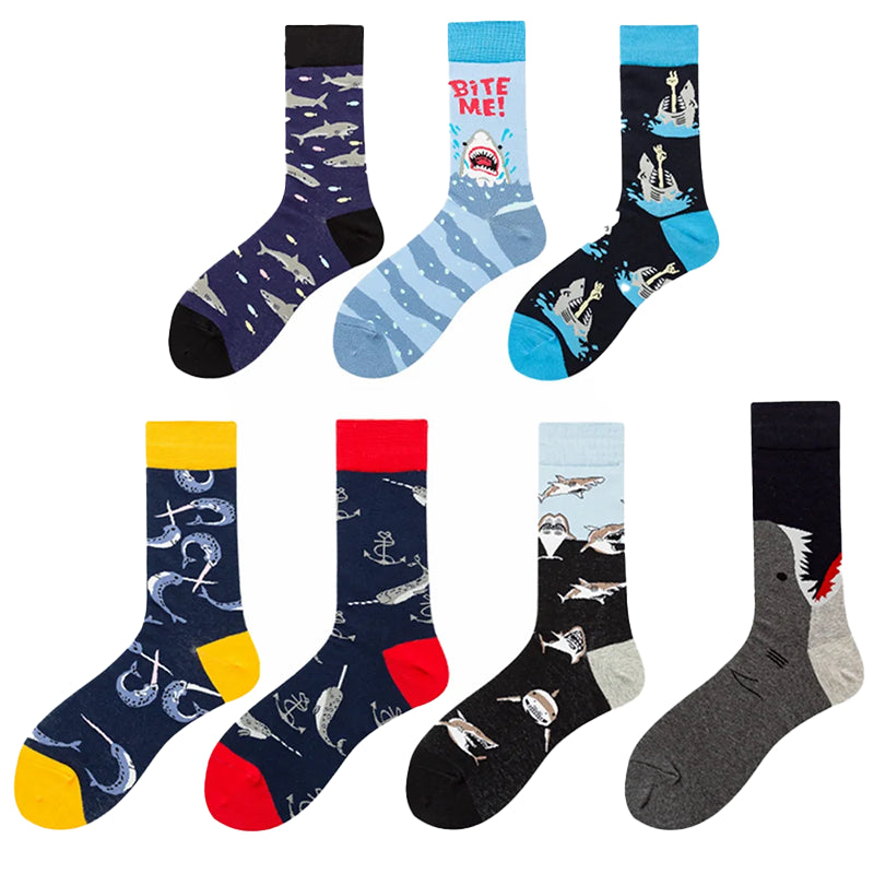 Chaussettes logo requin