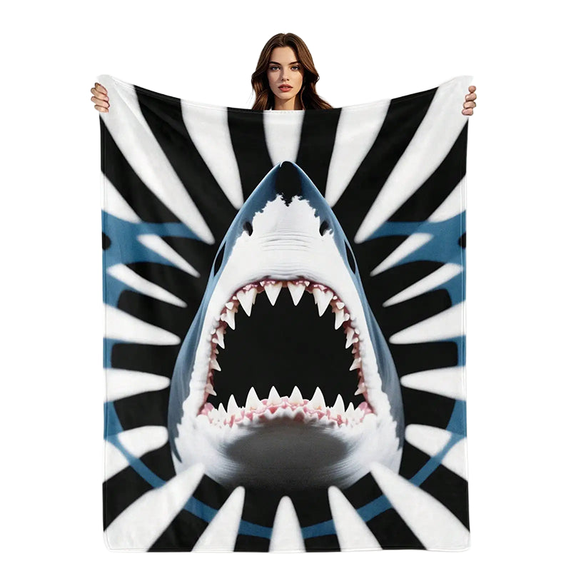 Plaid tete de requin