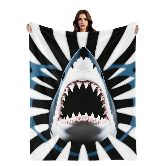 Plaid tete de requin