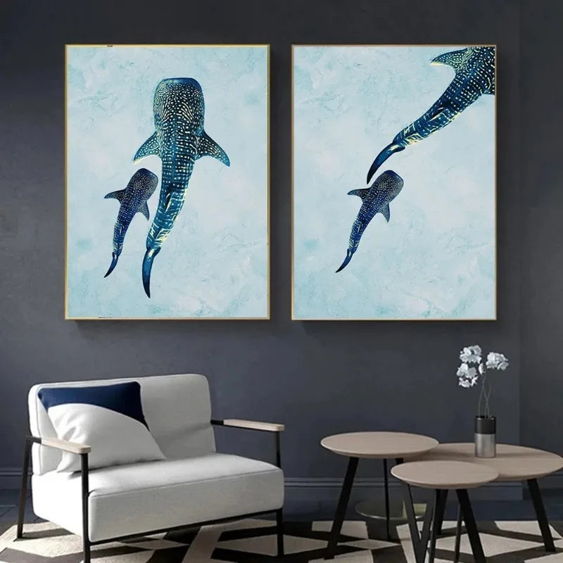 Tableau requin baleine