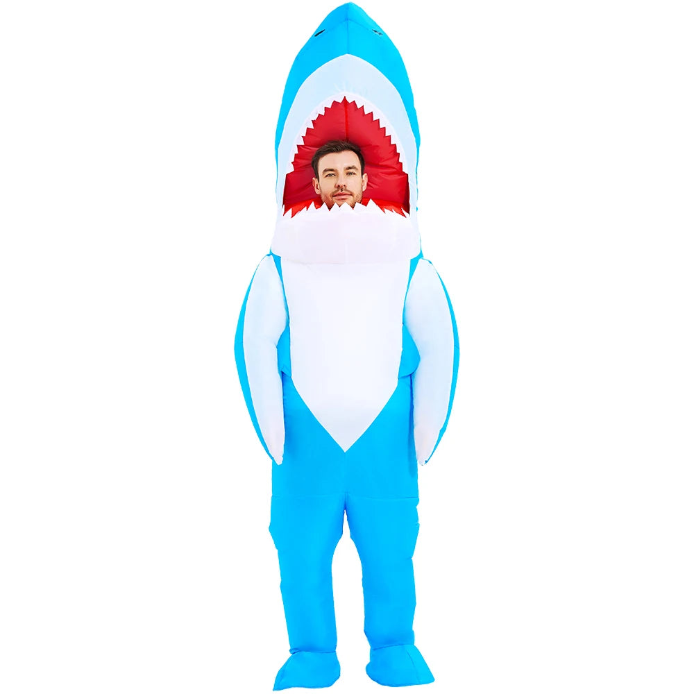 Deguisement gonflable bleu