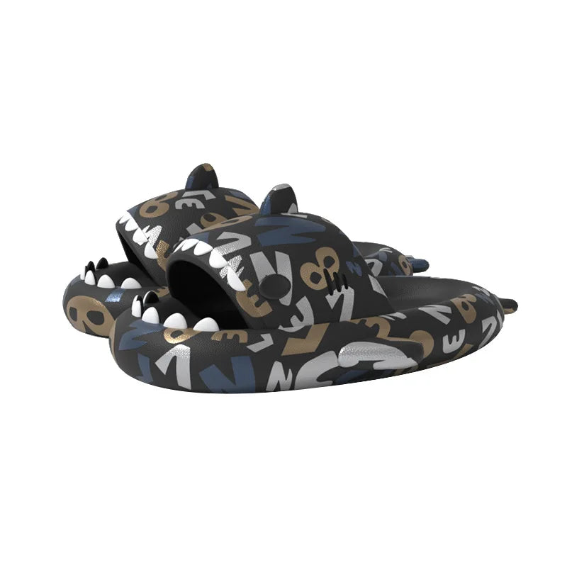 Claquettes requin camo