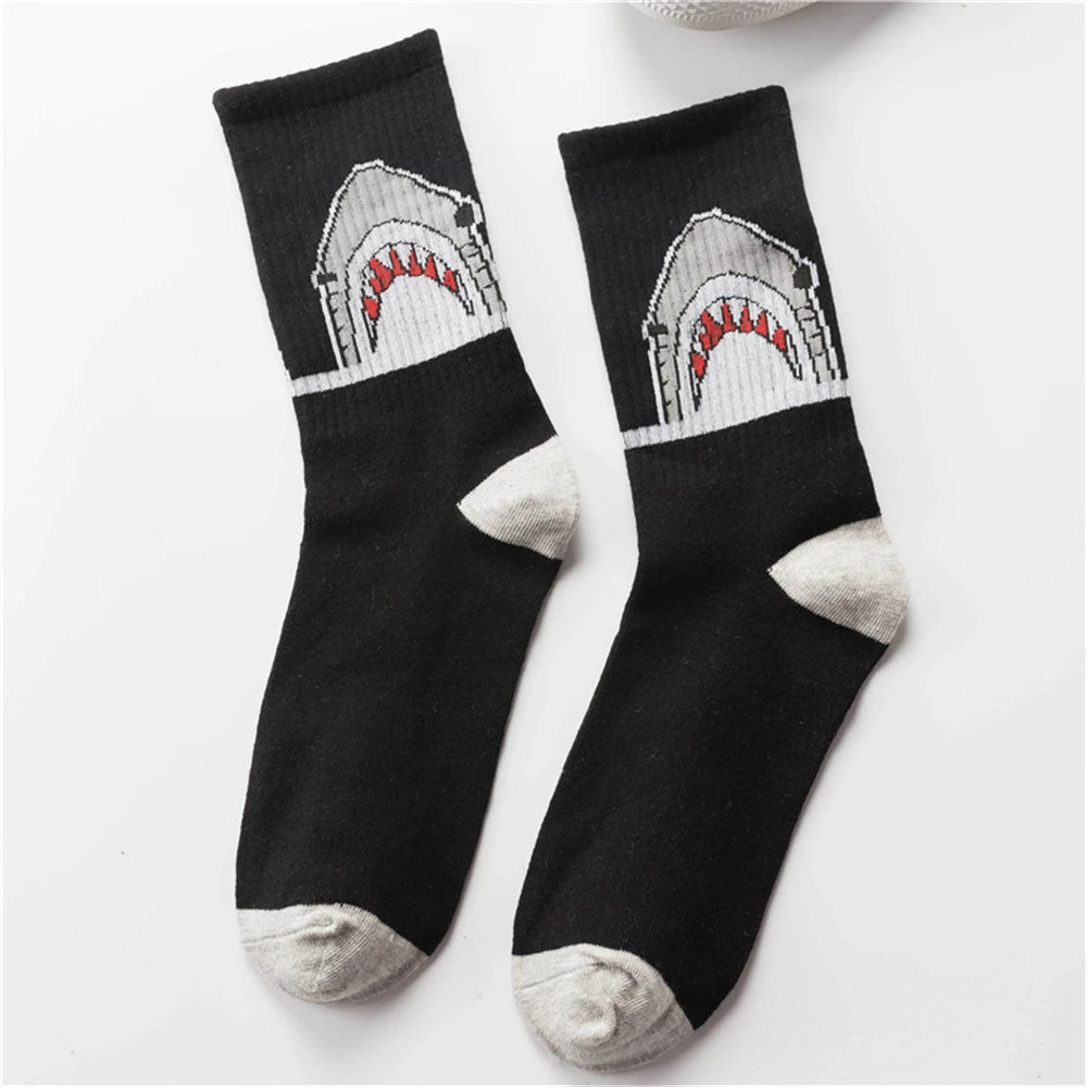 Chaussettes logo requin