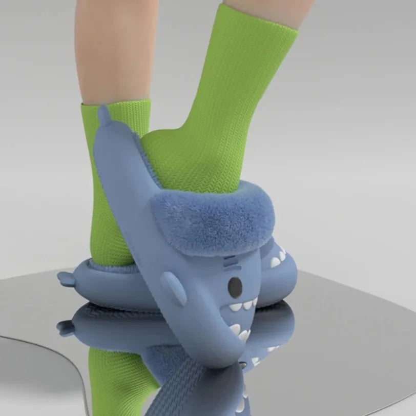 Chaussons requin doux