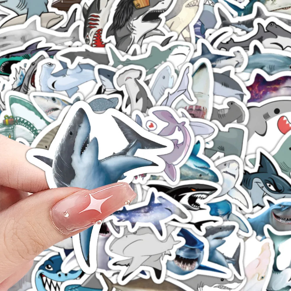 Stickers cartoon requin