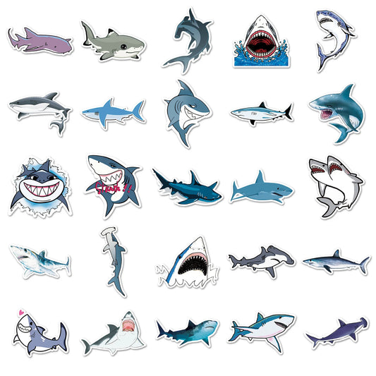 Stickers impermeables requin