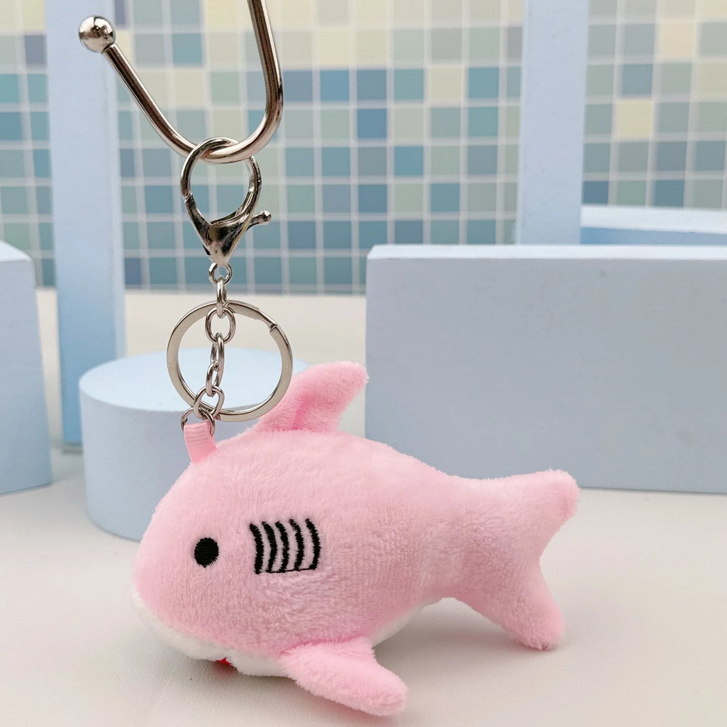 Porte-clés peluche requin