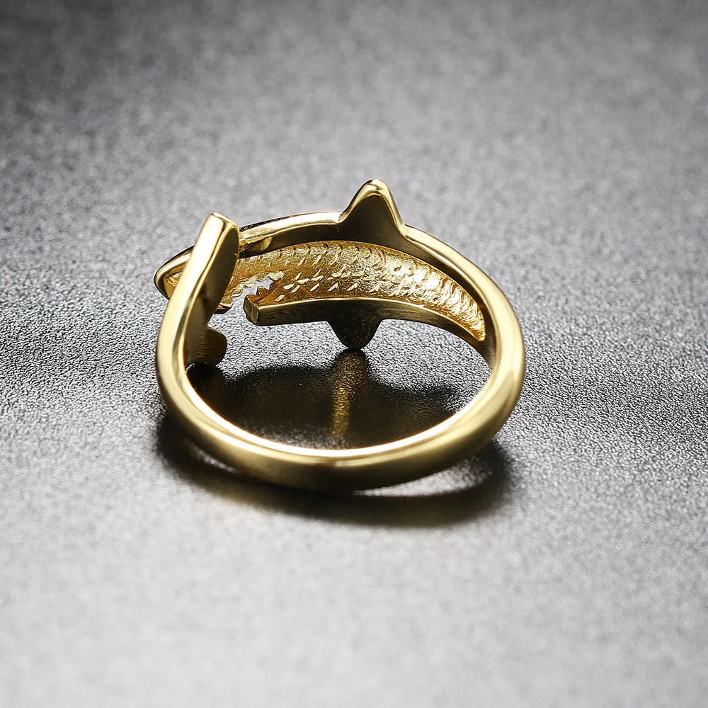 Bague requin femme