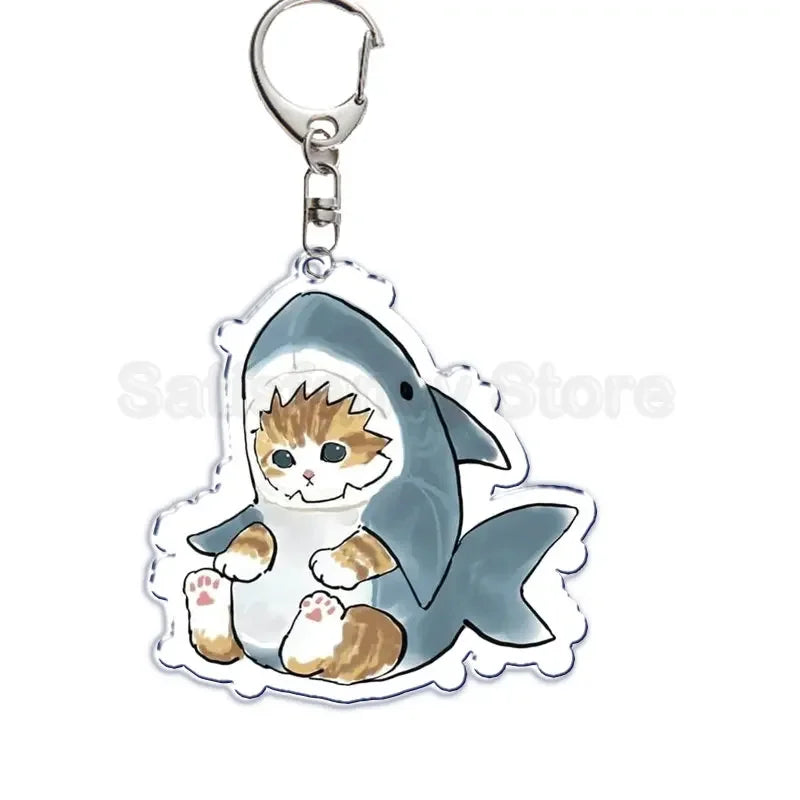 Porte-clés chat requin
