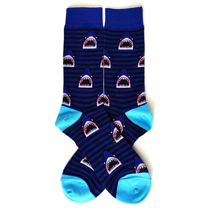Chaussettes motifs requin